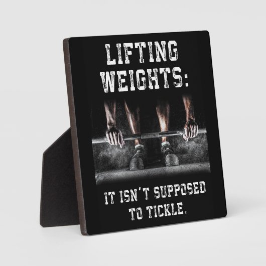 Gym Motivatie Plaque Fotoplaat (Voorkant)