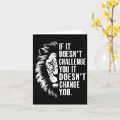 Gym Motivatie quotes als het je niet uitdaagt Kaart (Gele Bloem)