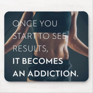 Gym Motivatie Voor Vrouwen - Resultaten - Workout Muismat