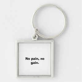 GYM Motivation - Aangepaste tekst en licht bruin Sleutelhanger