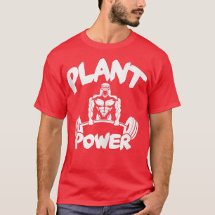 GYM Motivation, Bodybuilder, Vegan Plant Power, Li T-shirt