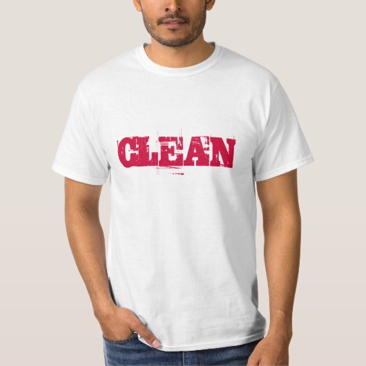 Gym Motivation "Clean" T-shirt (Voorkant)