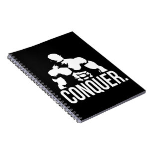 Gym Motivation - CONQUER Notitieboek