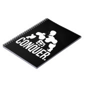 Gym Motivation - CONQUER Notitieboek (Linkerzijde)