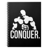 Gym Motivation - CONQUER Notitieboek (Voorkant)