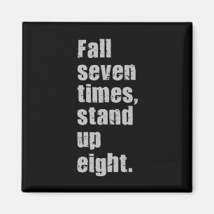 Gym Motivation - Herfst zeven keer, sta op acht Magneet