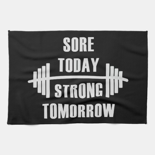 Gym Motivation Towel Theedoek (Horizontaal)