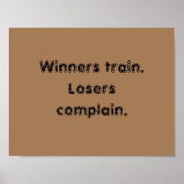 GYM-motiveringen en licht bruin Poster