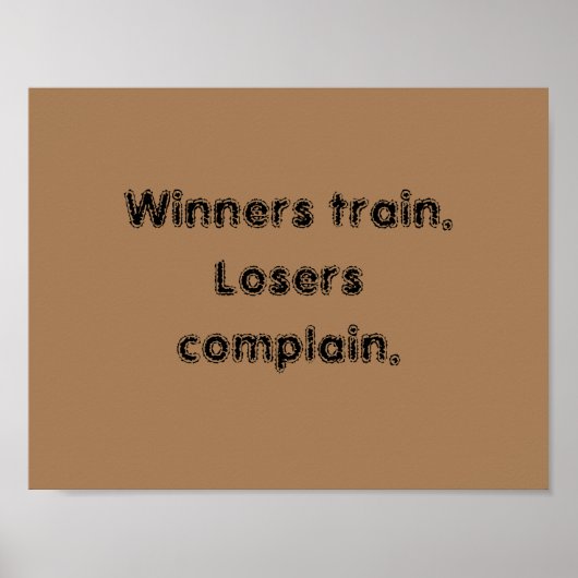 GYM-motiveringen en licht bruin Poster (Voorkant)