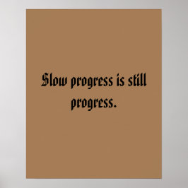 GYM-motiveringen en licht bruin Poster