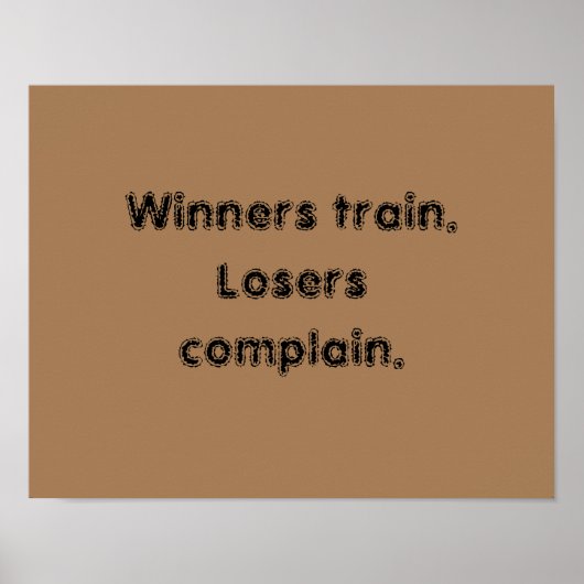 GYM-motiveringen en licht bruin Poster (Voorkant)