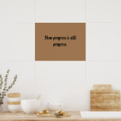 GYM-motiveringen en licht bruin Poster (Keuken)