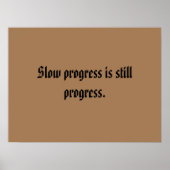 GYM-motiveringen en licht bruin Poster (Voorkant)