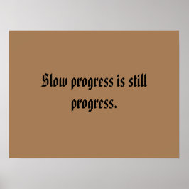 GYM-motiveringen en licht bruin Poster