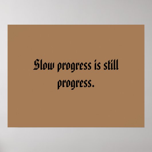 GYM-motiveringen en licht bruin Poster (Voorkant)