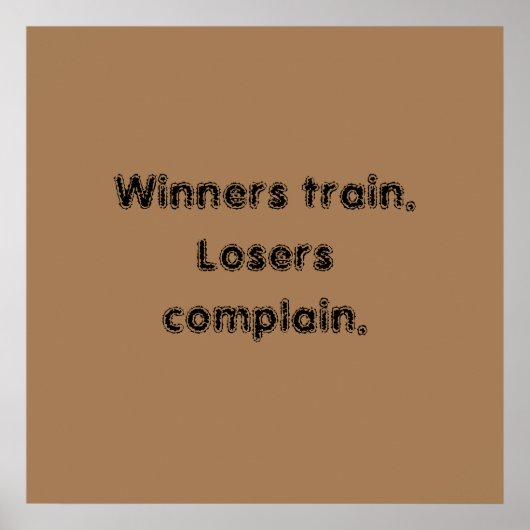 GYM-motiveringen en licht bruin Poster (Voorkant)