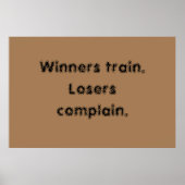 GYM-motiveringen en licht bruin Poster (Voorkant)