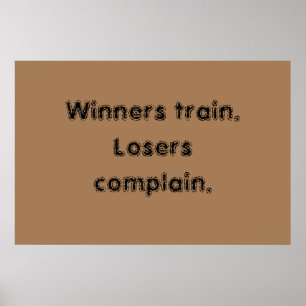 GYM-motiveringen en licht bruin Poster