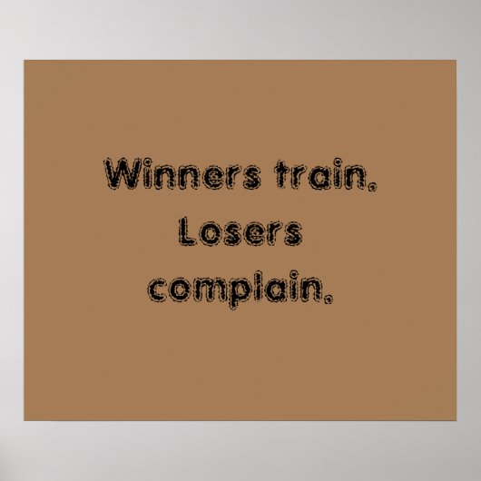 GYM-motiveringen en licht bruin Poster (Voorkant)