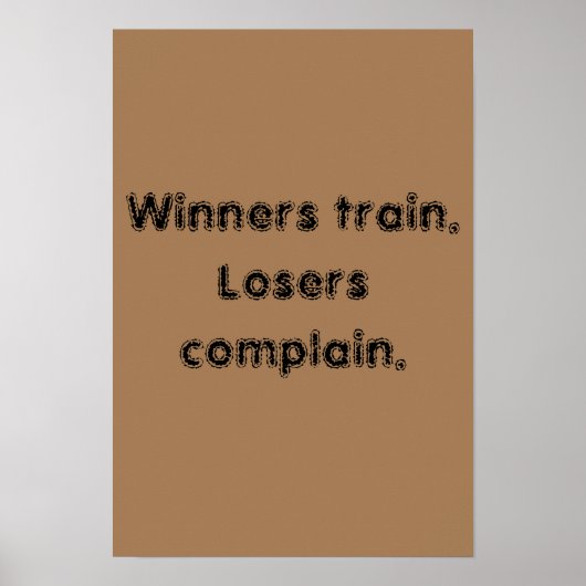 GYM-motiveringen en licht bruin Poster (Voorkant)