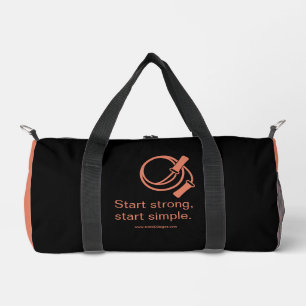 Gym Motto Start Sterke Start Eenvoudig Zwart Sinaa Plunjezak