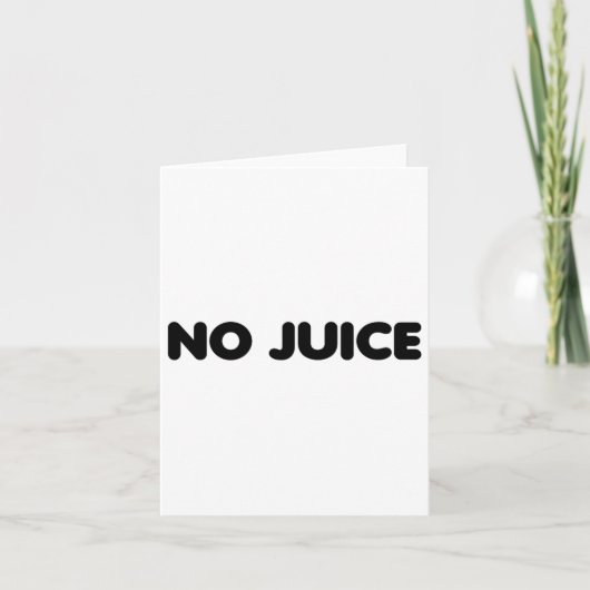Gym No Juice Clean Bodybuilding Kaart (Voorkant)