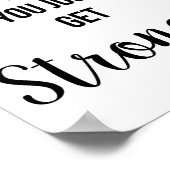 Gym, oefening, Motivatie prijsopgave voor workout Poster (Hoek)