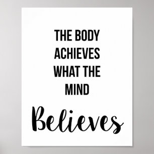 Gym, oefening, Motivatie wandkunst Poster