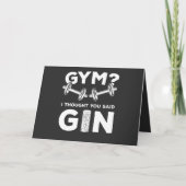 Gym of Gin? Kaart (Voorkant)