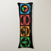 Gym Opheffen Motivatie Lichaamskussen (Voorkant Verticaal)