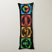 Gym Opheffen Motivatie Lichaamskussen (Achterkant (Verticaal))