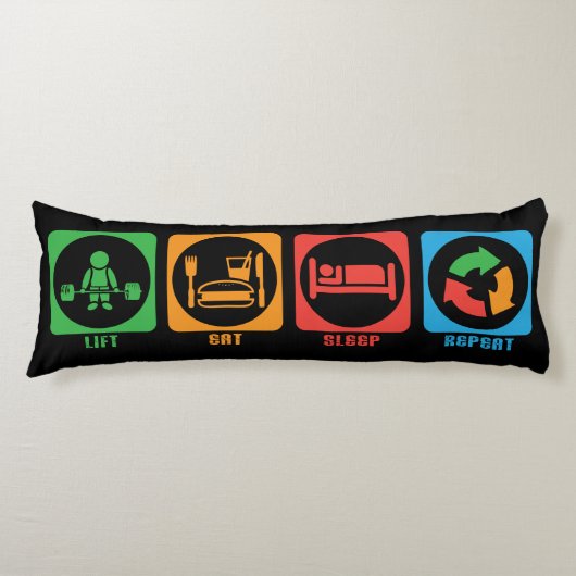 Gym Opheffen Motivatie Lichaamskussen (Voorkant)