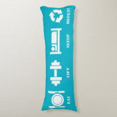 Gym Opheffen Motivatie Lichaamskussen (Voorkant Verticaal)