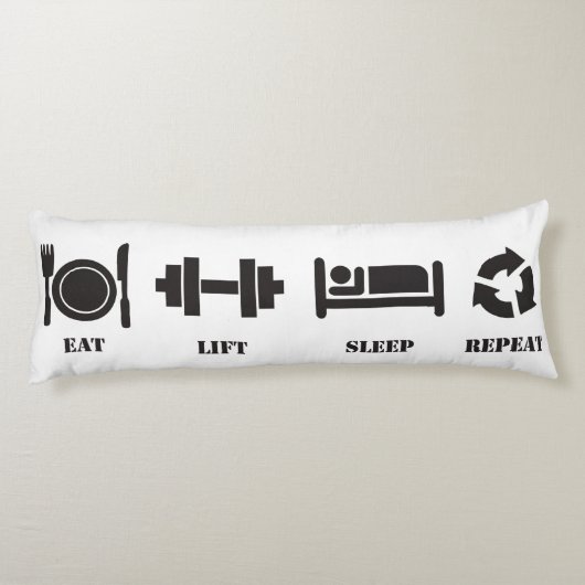 Gym Opheffen Motivatie Lichaamskussen (Achterkant)