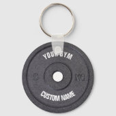 Gym Owner Curved Text Funny Sleutelhanger (Voorkant)