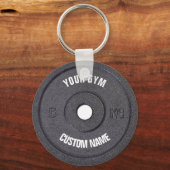 Gym Owner Curved Text Funny Sleutelhanger (Voorkant)
