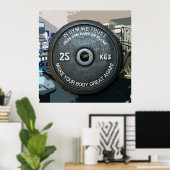 Gym Owner Fitness Workout  gewicht Funding Poster (Thuiskantoor)