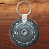Gym Owner Fitness Workout gewicht Funding Sleutelhanger (Voorkant)