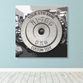 Gym Owner of User Fitness Funny Grey Edition Canvas Afdruk (Insitu (Houten vloer))