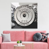 Gym Owner of User Fitness Funny Grey Edition Canvas Afdruk (Insitu (Woonkamer))