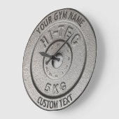 Gym Owner of User Fitness Funny Grey Edition Grote Klok (Hoek)