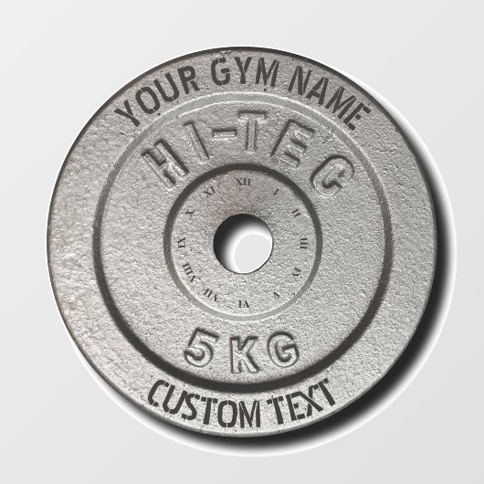 Gym Owner of User Fitness Funny Grey Edition Raamsticker (Vel)
