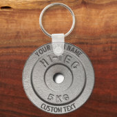 Gym Owner of User Fitness Funny Grey Edition Sleutelhanger (Voorkant)