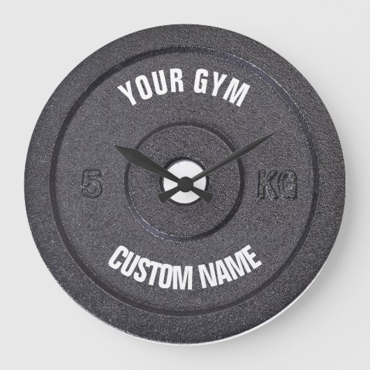 Gym Owner of User Funny Clock Grote Klok (Voorkant)