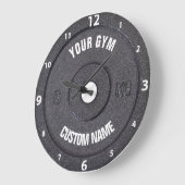 Gym Owner of User Funny White Numbers Clock Grote Klok (Hoek)