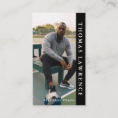 Gym personal coach moderne, minimalistische social visitekaartje (Voorkant)