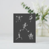 Gym Personal Train Therapy Spooky Halloween Briefkaart (Staand voorkant)