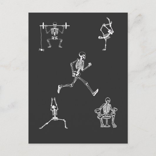 Gym Personal Train Therapy Spooky Halloween Briefkaart (Voorkant)