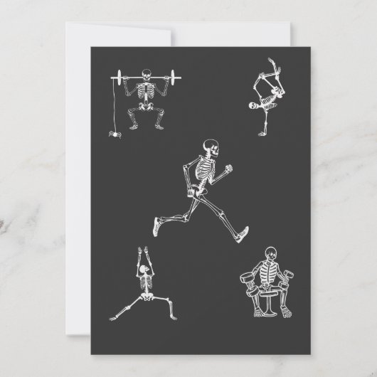 Gym Personal Train Therapy Spooky Halloween Kaart (Voorkant)