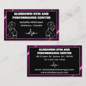 Gym Personal Trainer Workout Performance Center Visitekaartje (Voorkant / Achterkant)